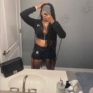 Black Shorts & Hoodie 2 piece set